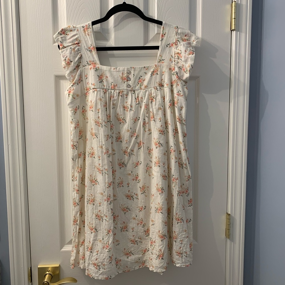 Floral Cream Dress - As U Wish - Medium
